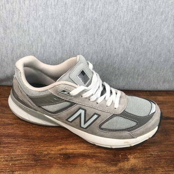 New Balance 990v5 Made in USA Castlerock Men’s Size 9 W990GL5 Gray Suede Shoes - Picture 7 of 11